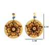 21 Aretes-Broquel Pirograbado