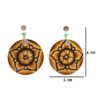30 Aretes-Broquel Pirograbado
