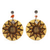 40 Aretes-Broquel Pirograbado