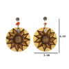 41 Aretes-Broquel Pirograbado