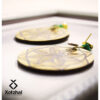 51 Aretes-Broquel Pirograbado
