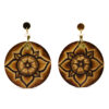52 Aretes-Broquel Pirograbado
