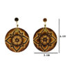 53 Aretes-Broquel Pirograbado