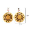59 Aretes-Broquel Pirograbado