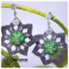 15 Aretes-Broquel Macrame