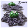16 Aretes-Broquel Macrame