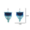 22 Aretes-Broquel Macrame