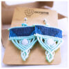 23 Aretes-Broquel Macrame