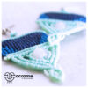 25 Aretes-Broquel Macrame