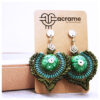 3 Aretes-Broquel Macramé