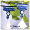 30 Aretes-Broquel Macrame