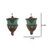 38 Aretes-Broquel Macrame