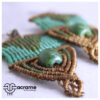 41 Aretes-Broquel Macrame