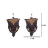 44 Aretes-Broquel Macrame