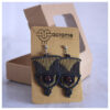 45 Aretes-Broquel Macrame