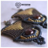 47 Aretes-Broquel Macrame