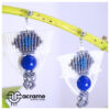 52 Aretes-Broquel Macrame