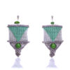 55 Aretes-Broquel Macrame
