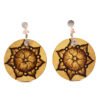 82 Aretes-Broquel Pirograbado